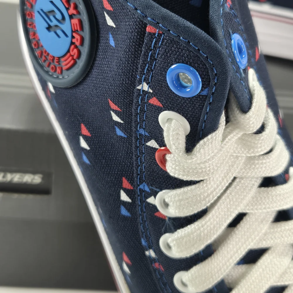 P.F. Flyers Rolland Berry Navy High-Top Canvas Sneakers Size Men's 8 Women's 9.5
